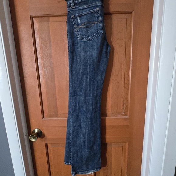 Abercrombie & Fitch Y2k Boho distressed jeans sz 2 - Picture 5 of 6
